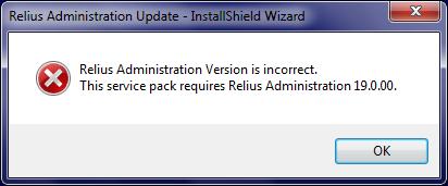 Your workstations and database must be running Relius Administration 19.0 (or greater) before installing this release. Running the 19.1 Release Upgrade without 19.