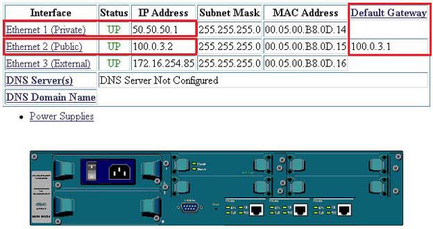 5. Configure Cisco VPN 3000 Concentrator The following steps assume that the Cisco VPN 3000 Concentrator has its Private and Public IP addresses and a default gateway assigned.