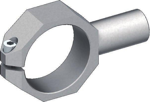 Staffa in alluminio Aluminium mounting bracket