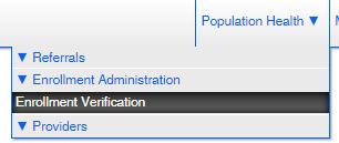 Enrollment Verification Enrollment Verification application is used to search for participants and start