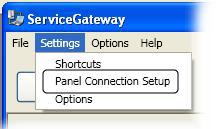 Service Gateway to Panel Connection Configuration Overview There are two types of connections between the Service Gateway and the Panel: Serial