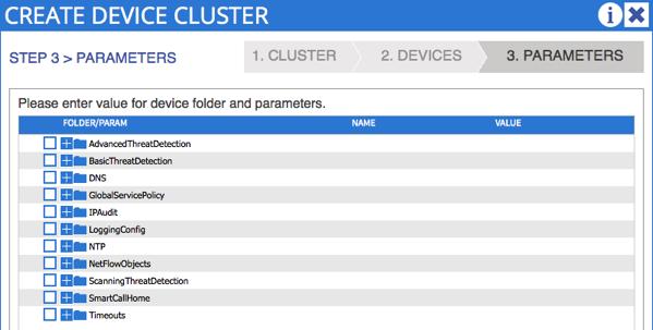 Finish creating the device cluster and then verify that the ASA device is