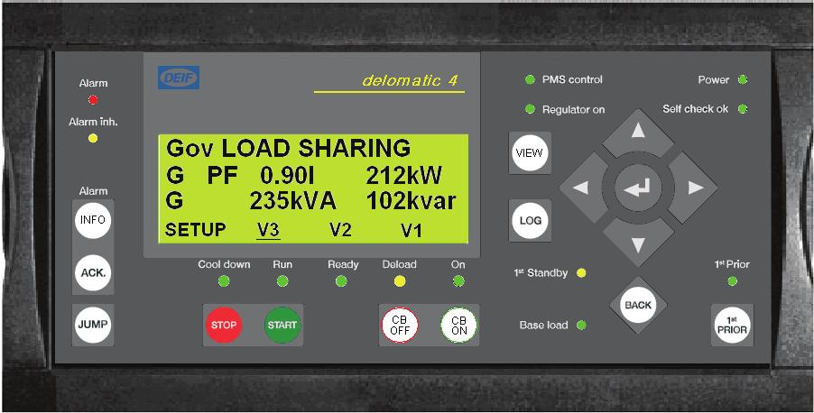 Application The Delomatic 4 Land controller () is the basic unit in a highly flexible power management system.