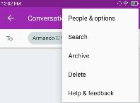 Messaging > New message» Click the contact icon to