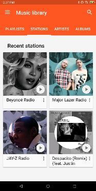 You may search music from the following options: Genres, Artists Albums, and Songs You may also save, play, and organize music through playlists Set Music Player in