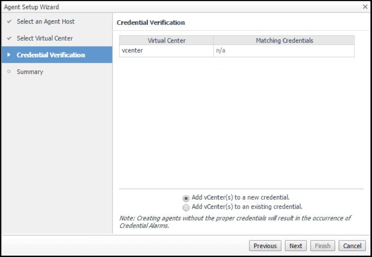 Add the credential to the vcenter server, and then click the lockbox to encrypt the credential.