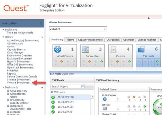 7. Click Finish to complete the Foglight agent manager setup (see Figure 23). Figure 23. Click Finish to complete the Foglight agent manager setup. Foglight VMware virtual machine monitoring is now configured.