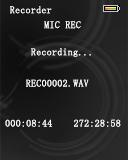 RECORDING, then press [ II].