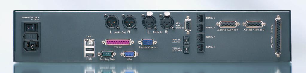 Connections Management Extensive Connections Dual Ethernet & Dedicated Lines Redundant Power Supply Management: manual or via network CENTAURI II offers a wide range of interfaces to audio & data