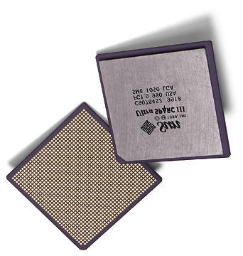 64 bit SPARC TM Architecture running at 750 MHz. Extensible to higher speeds.