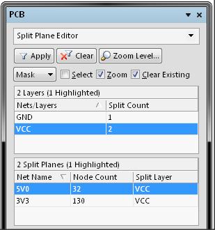 Using the Split Plane Editor Place the panel in Split Plane Editor mode by selecting Split Plane Editor from the drop-down list at the top of the panel.