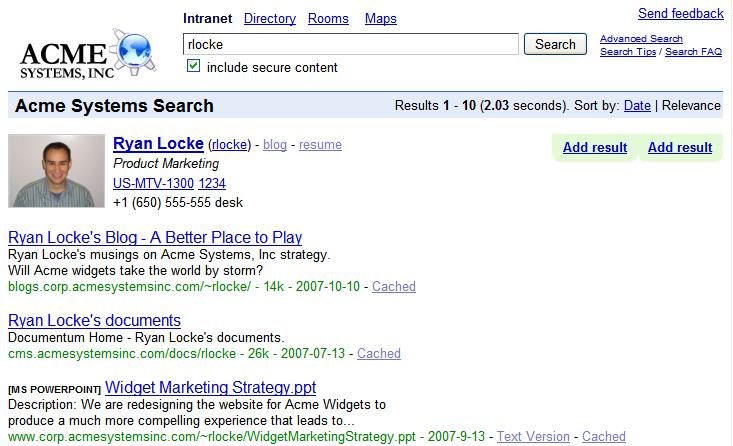 Integrated Results A key benefit of Google universal search is the ability to integrate results across a variety of sources, according to the user s needs.