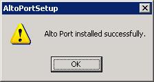 The Alto Port Monitor appears in the list of printer ports as Default Viewer:. 1.