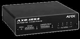 central CONTROLLERS AXB-IRS4 IR/Serial Interface, 4 Ports (FG5914) The AXB-IRS4 operates as an AxLink bus device or as an independent RS-232-to-IR interface.