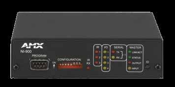 NI-900 central CONTROLLERS A CLOSER LOOK IR LED (red) I/O LEDs (yellow) RS-232/422/485 (Port 1) Ethernet Program