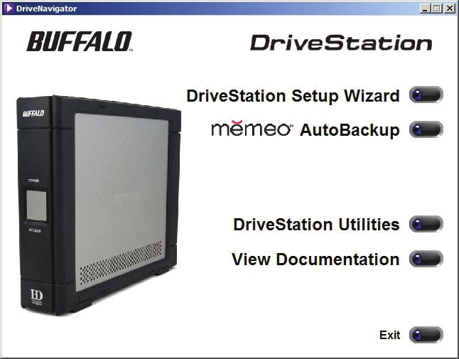 DriveStation Utility Installation Install Utility Install the Power Save Utility by running the EasySetup Wizard off of the DriveNavigator CD (This is done by