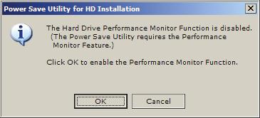 DriveStation Utility Installation A warning dialog may appear instructing you to enable the Performance Monitor.