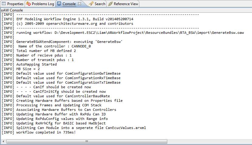 Next, select the ECU Instance for which you wish to generate the EcucValueDescription values (Screenshot 3): Screenshot 3: RTA-BSW ECU Instance Selection Dialog After clicking [OK] the ConfGen