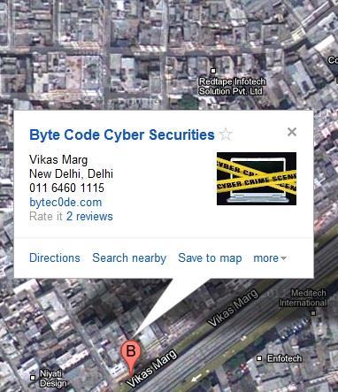 Contact Us Contact Us BYTE CODE CYBER SECURITY (P) LIMITED Head Office: 72-B, 3 rd Floor Main Vikas Marg Laxmi Nagar, Delhi: 110092 Web: www.bytecode.in Email: info@bytecode.