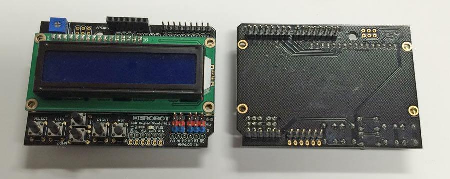 6.3 The EE 109 LCD Shield The LCD shield is a 16 character by 2 row LCD that mounts on top of the