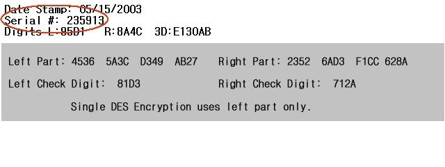 Appendix C: TDES Key Installation Once you have selected Part A or B, you ll be prompted to enter a Key Index. This index points to the location where the key will be stored.