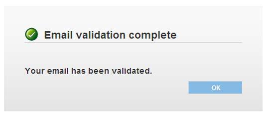 Note: this icon appears for emails that have not yet been validated. Click Validate email.