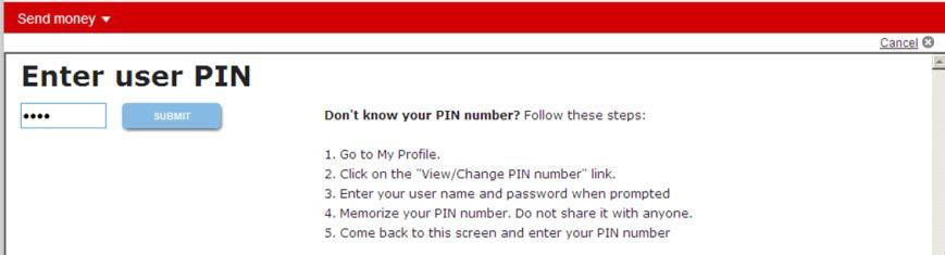 13. PIN Setting If you require all users associated with a Main Office to enter a PIN (Personal Identification Number) for each transaction, you can select the Require authentication for