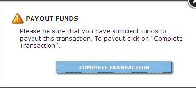 4. Have your manager enter their username and password in order to complete the transaction.