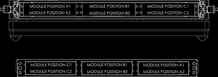 It is crucial for all modules to be installed properly. Figure A. Screening on top of the S6 receiver and ITA also indicate these module positions. 1.