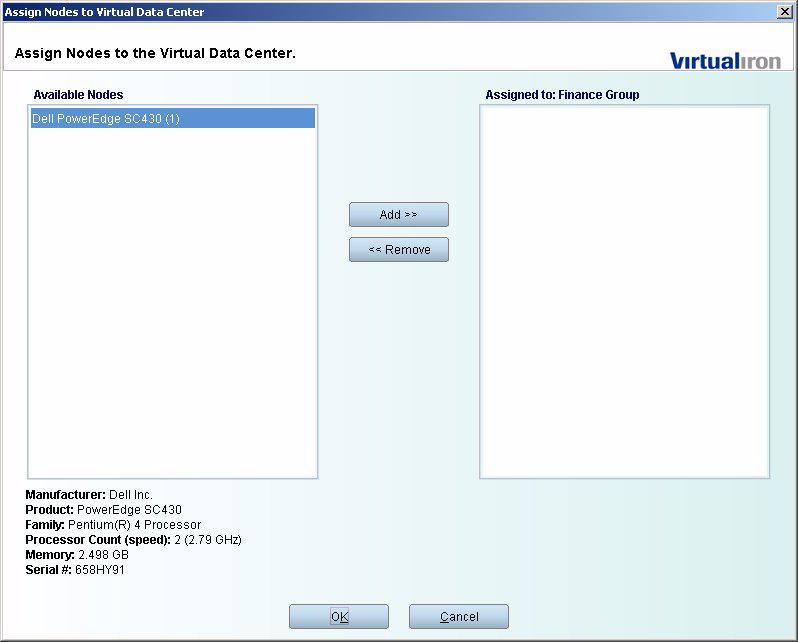 Select the name of the VDC in the navigation tree, and click the Assign Nodes icon as shown here: 2.