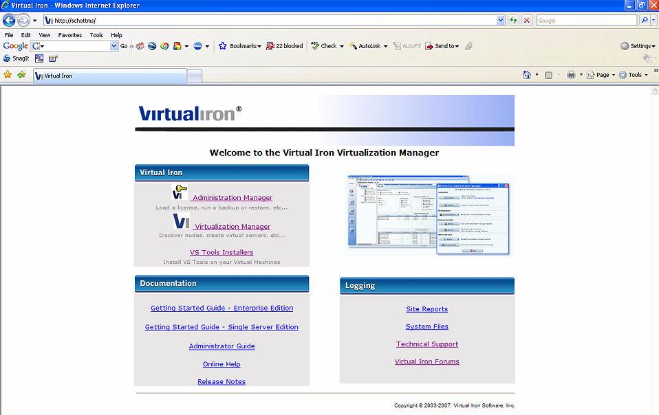 Install VS Tools on Windows Virtual Servers Virtual Iron provides a set of VS Tools designed for use with Windows OS virtual servers.