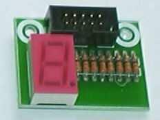 LED display DB014 8 + 3 pads or wire cups peripheral board for 8 (data) + 3 (ground, power, ground) solder pads or wire