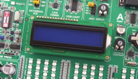 Switch LCD-GLCD on the DIP switch SW11 is used to turn the display backlight on/off.