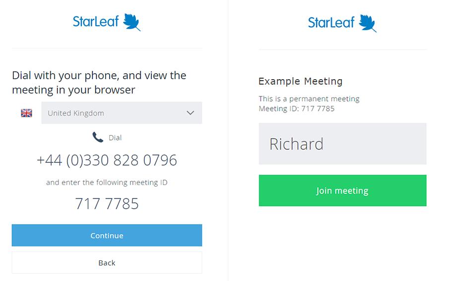 Use a phone for audio and view meeting in this browser You can dial into a meeting using your phone while viewing the meeting in your browser (this is useful if you do not have a microphone in your