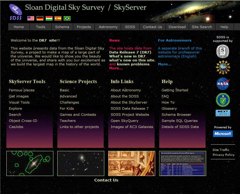 Skyserver Prototype in 21st Century data access 1 billion web hits in 11 years 4,000,000 distinct users vs.