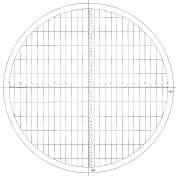 increments Crossed lines with 0,5 mm pitch Crossed lines