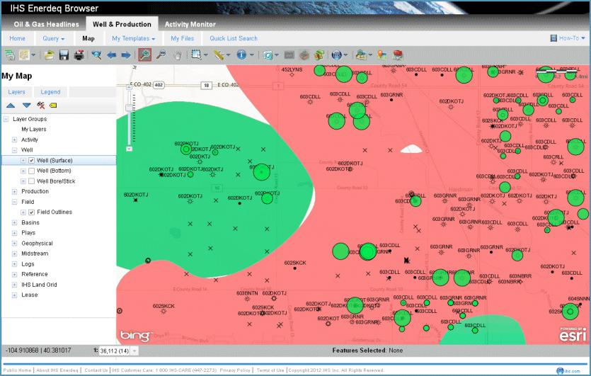 IHS Enerdeq Browser Release Notes 2.3 Updated Bubble Map Feature (Analysis Tool) 12.