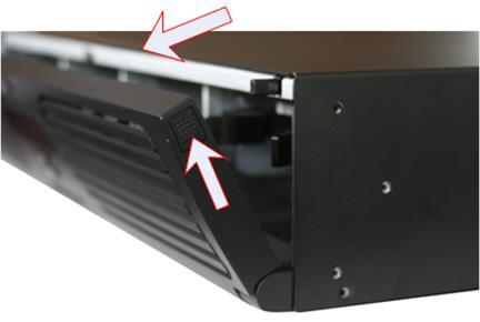 Figure 2-2 Open Front Panel Step 4 Insert the hard disk along the slot until it is placed into position.