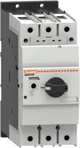 Page -4 Page -4 Page -4 SMP... Motor protection Push button control Ranges 0...40A (6 choices) IEC breaking capacity Icu at 400V: from 00 to 0kA Suitable for mounting in modular panels. SMR.