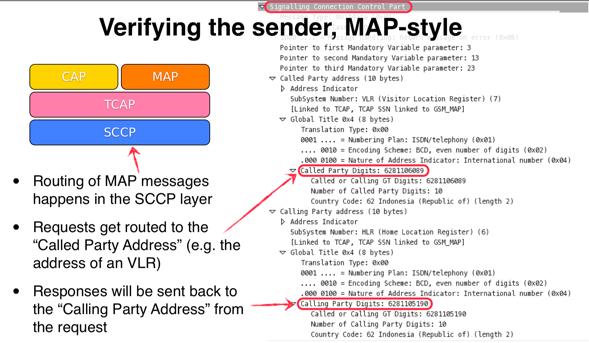 providesuscriberlocation response (see it on page 25 of the aforementioned document). Routing of MAP messages occurs in the SCCP layer (this is very important!!! ANALYZE SCCP!