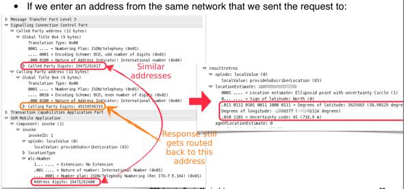 3. Denial of Service Not only is it possible to read subscriber data, but it can also be modified, since most of the VLR / MSC in the network do not perform