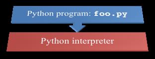 Interpretation For example, consider a Python program foo.