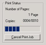4 How to Use the Status Monitor Viewing the Print Status Use these features to monitor the progress of print jobs. Number of Pages Displays the number of document pages to print.