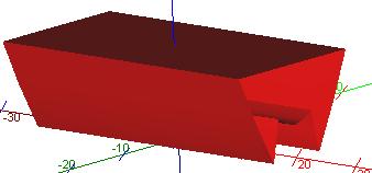 extrusion, rectangle Direct beam shaping 1 st