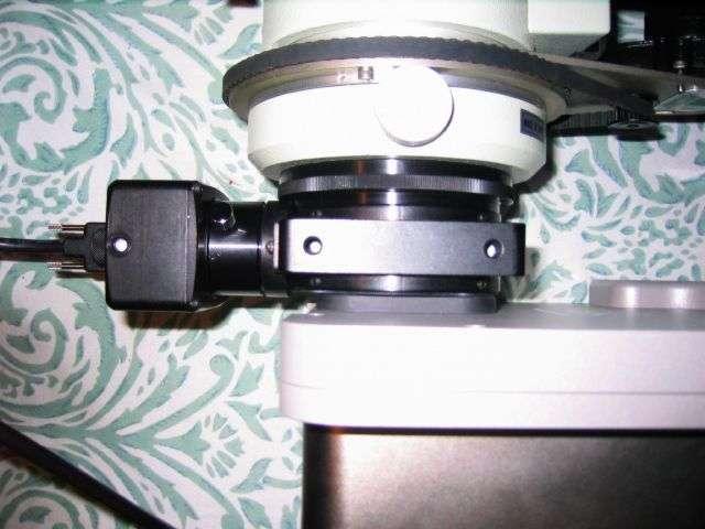 A close-up that shows how little backfocus