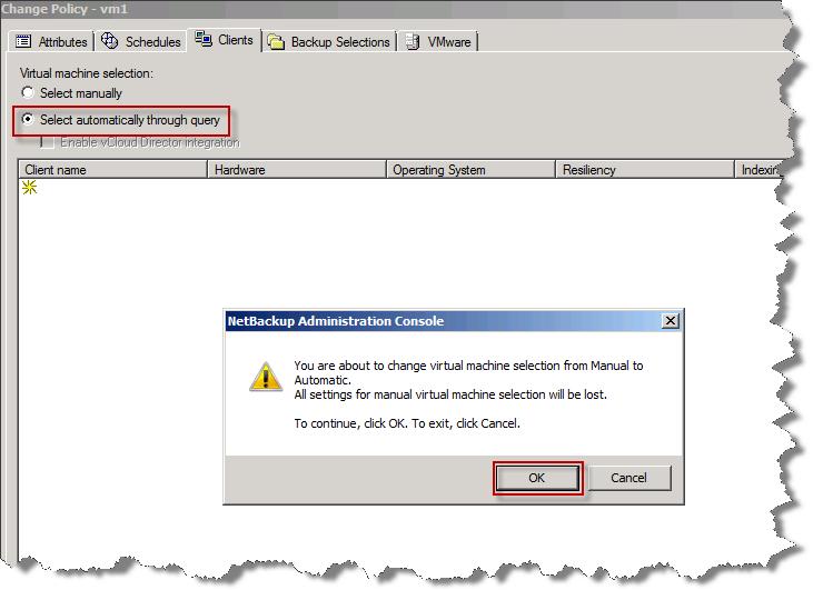We will use the VMware Intelligent Policy (VIP) feature to automatically select our VM for backup.