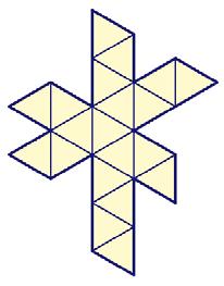 Figure 4. Icosahedro ad its polyhedral et.