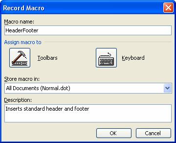 Automating Microsoft Word 2003 9 Section 3 Running and Recording a Macro A Macro is a custom-defined series of commands that are combined into a single command to make everyday tasks easier to