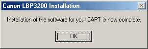 software, then install it again. For Windows 2000/XP 10 Click [OK], then press " " of the power switch to turn ON the printer.