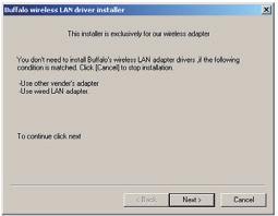 Installing Drivers Click Next to install a driver for the PCI